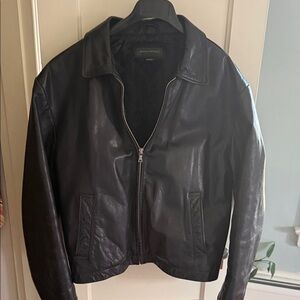 Banana Republic Dark Leather Jacket